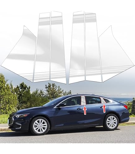 Cubiertas Cromadas Para Espejos - Chevrolet Malibu 2016-2024 - Par Izquierdo Y Derecho - Color Plateado - HECASA
