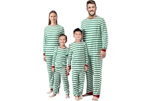 QUNISY Family Pajamas Christmas Matching Sets Xmas Family Pjs Set Couple Holiday Jammies Women/Men Festival Sleepwear Adult