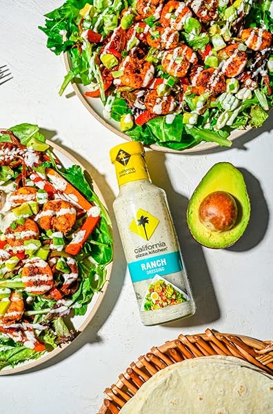 CALIFORNIA PIZZA KITCHEN RANCH DRESSING – CREAMY RANCH DRESSING, RESTAURANT-LIKE RANCH DIP, FRESH AND CREATIVE FLAVORS COLLIDE, RANCH SALAD DRESSINGS AND SAUCES – 12 FL OZ