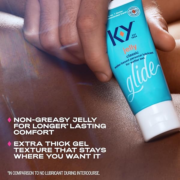 K-Y JELLY CLASSIC WATER-BASED PERSONAL LUBRICANT, WATER BASED LUBE HELPS RELIEVE DISCOMFORT, 7 FL OZ