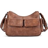 APHISON Shoulder Bag for Women, Vegan Leather Purses Bags for Ladies Trendy, Multi Pockets Handbags