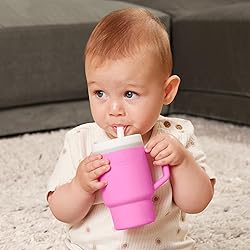 Infantino My 1st Tumbler, Silicone Sippy Cup with