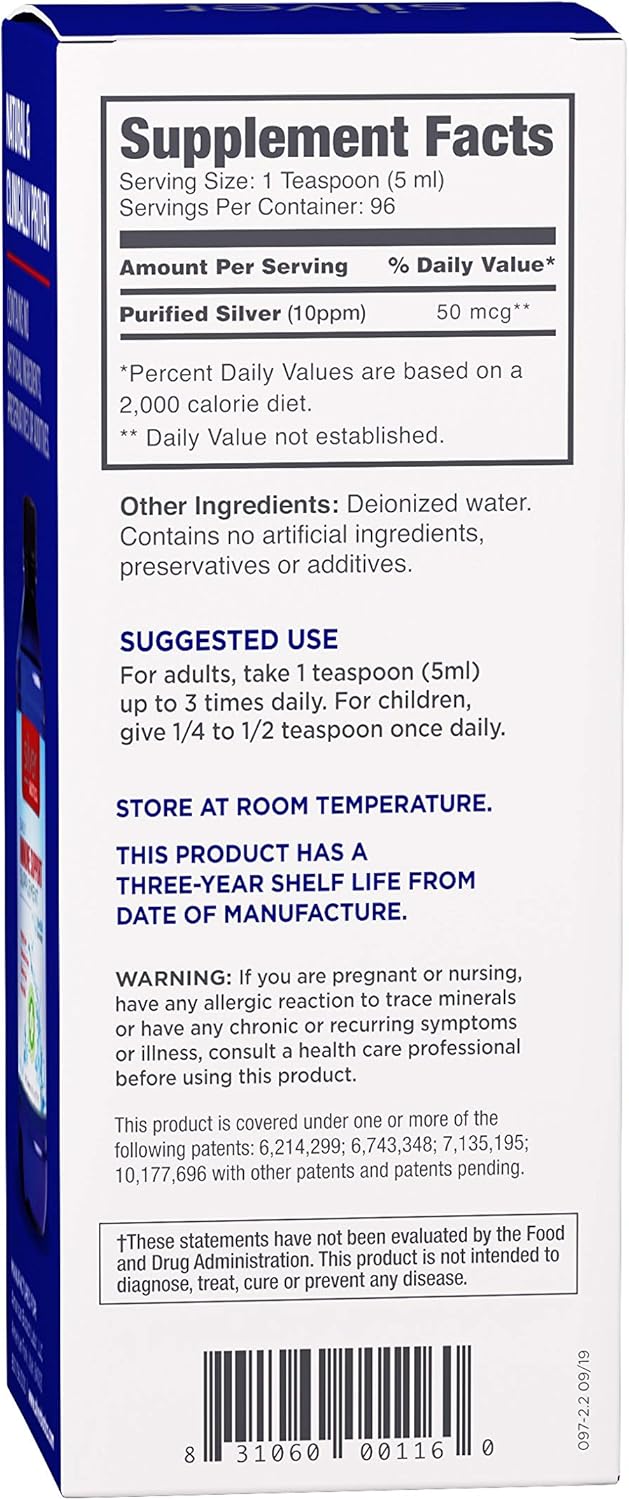 American Biotech Labs - Silver Biotics - Daily Immune Support Supplement with SilverSol Technology - 16 fl. oz.: Health & Personal Care