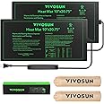 VIVOSUN 2 Pack Durable Waterproof Seedling Heat Mat 10" x 20.75" UL & MET-Certified Warm Hydroponic Heating Pad for Germinati