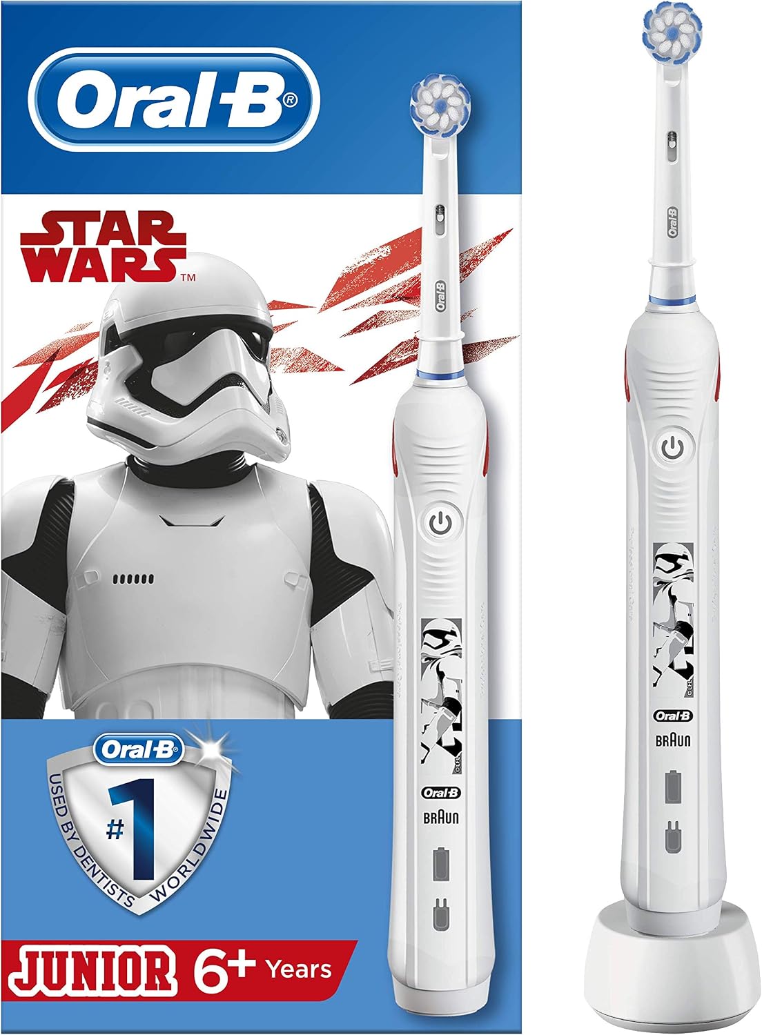 ORAL-B Power Junior Electric Toothbrush Star Wars, Multicolor