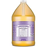 Dr. Bronner's Pure-Castile Magic Soap Liquid (Lavender, 1 Gallon) – Made with Regenerative Organic Certified Oils- For Face, Hair, Laundry, Dishes- Hand Soaps & Body Wash – Concentrated, Vegan