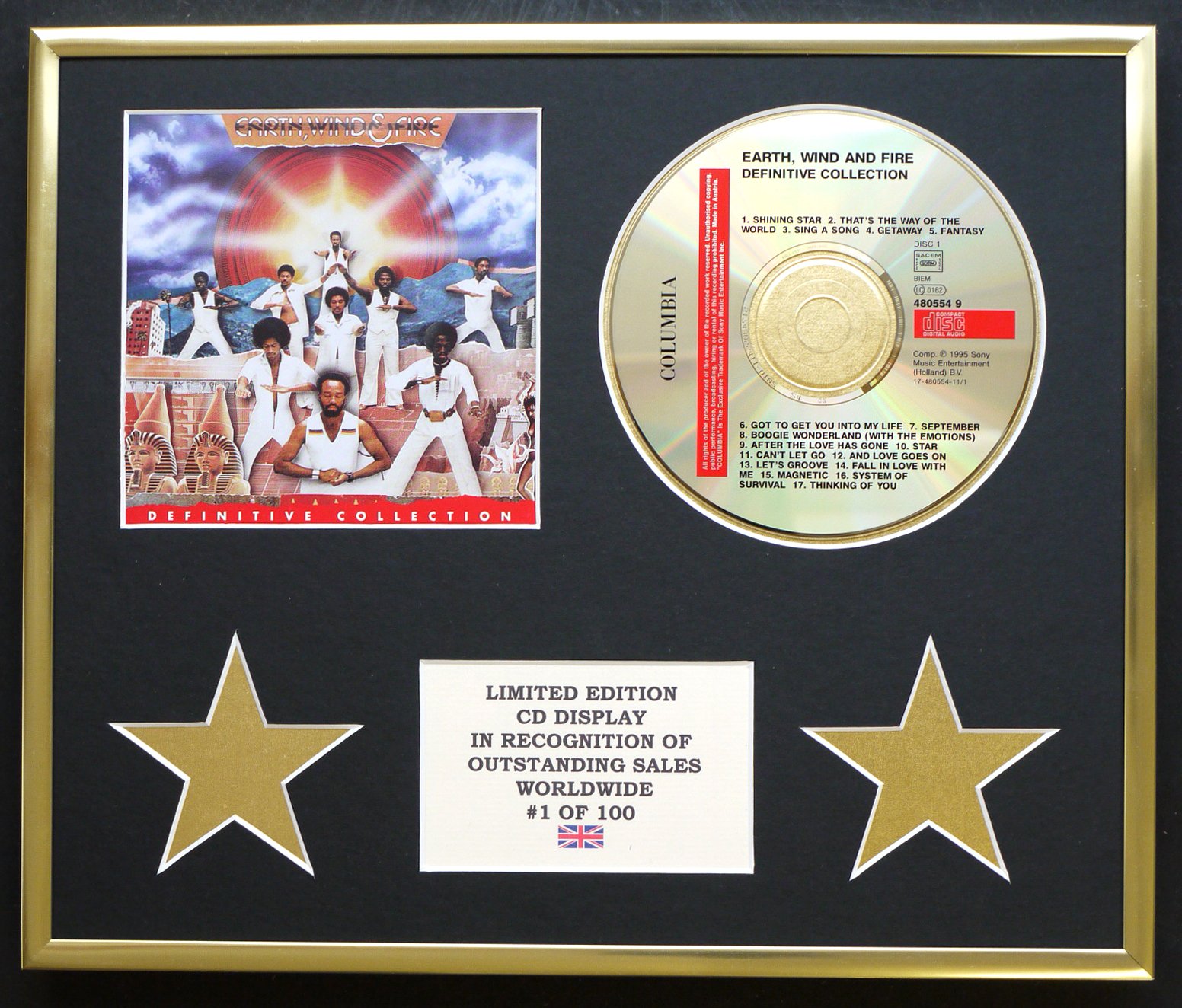 EARTH,WIND & FIRE/CD DISPLAY/LIMITED EDITION/COA/DEFINITIVE COLLECTION