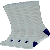 4Pairs Basketball Socks Cushion Athletic Crew Thick Performance Sport Soccer Towel Socks 7-12
