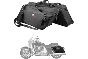 KEMIMOTO Saddlebag Liners 1 Pair Motorcycle Saddle Liner Bag 32L Hard Saddle Insert Travel Storage Bag Compatible with Touring Street Glide Road Glide Road King 1993-2023 1700 Royal Star