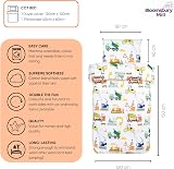 Bloomsbury Mill Cot Bed Duvet Cover Set 120x150 Construction Diggers view 2