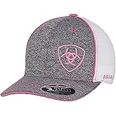 ARIAT Women's Grey/Pink Adjustable Snapback Hat