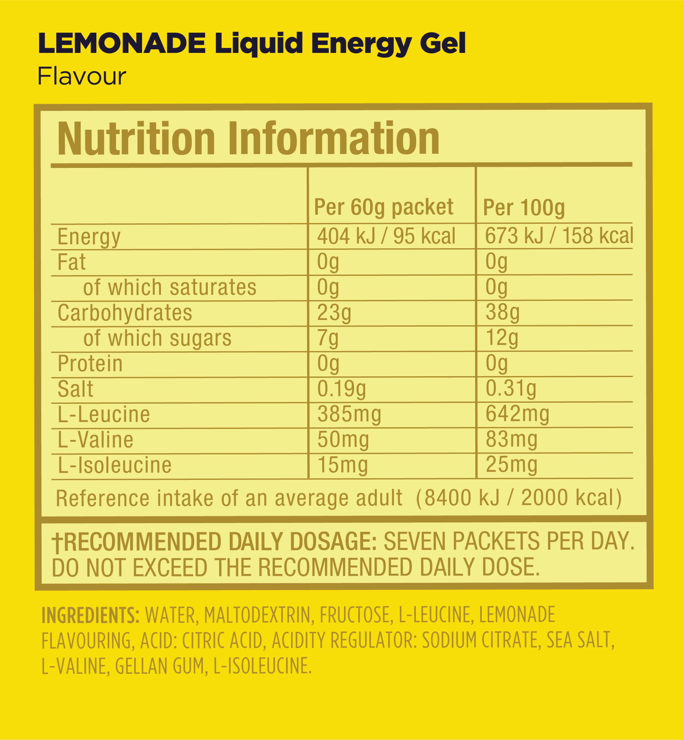 GU Energy Liquid Energy Gel With Complex Carbohydrates, Vegan, Gluten-Free, and Dairy-Free On-the-Go Energy for Any Workout, 12-Count, Lemonade