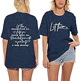 LBP Let Them Shirt for Women Mental Health T-Shirt Inspirational Tees Motivational Tops
