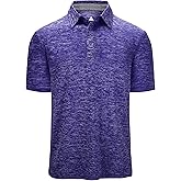 WENTTUO Men's Polo Shirts Short Sleeve Moisture Wicking Performance Golf Shirts Collared Lightweight Casual T-Shirt Athletic
