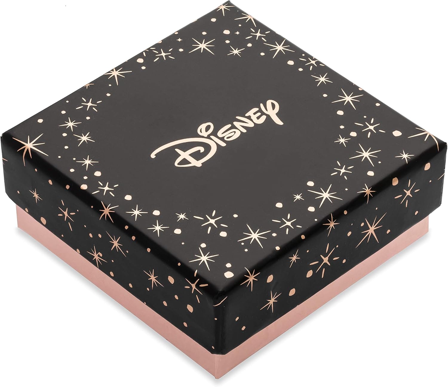 Disney Minnie Mouse Crystal Birthstone Silver Plated Pendant Necklace, June Light Peach: Clothing