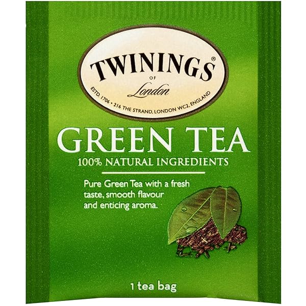TWININGS OF LONDON PURE GREEN TEA BAGS, 25 COUNT