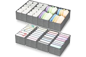 8 Pack Dresser Drawer Organizers and Storage Bins for Clothing, Large Drawer Organizer Bins for Baby Clothes, T-Shirts, Bra, 