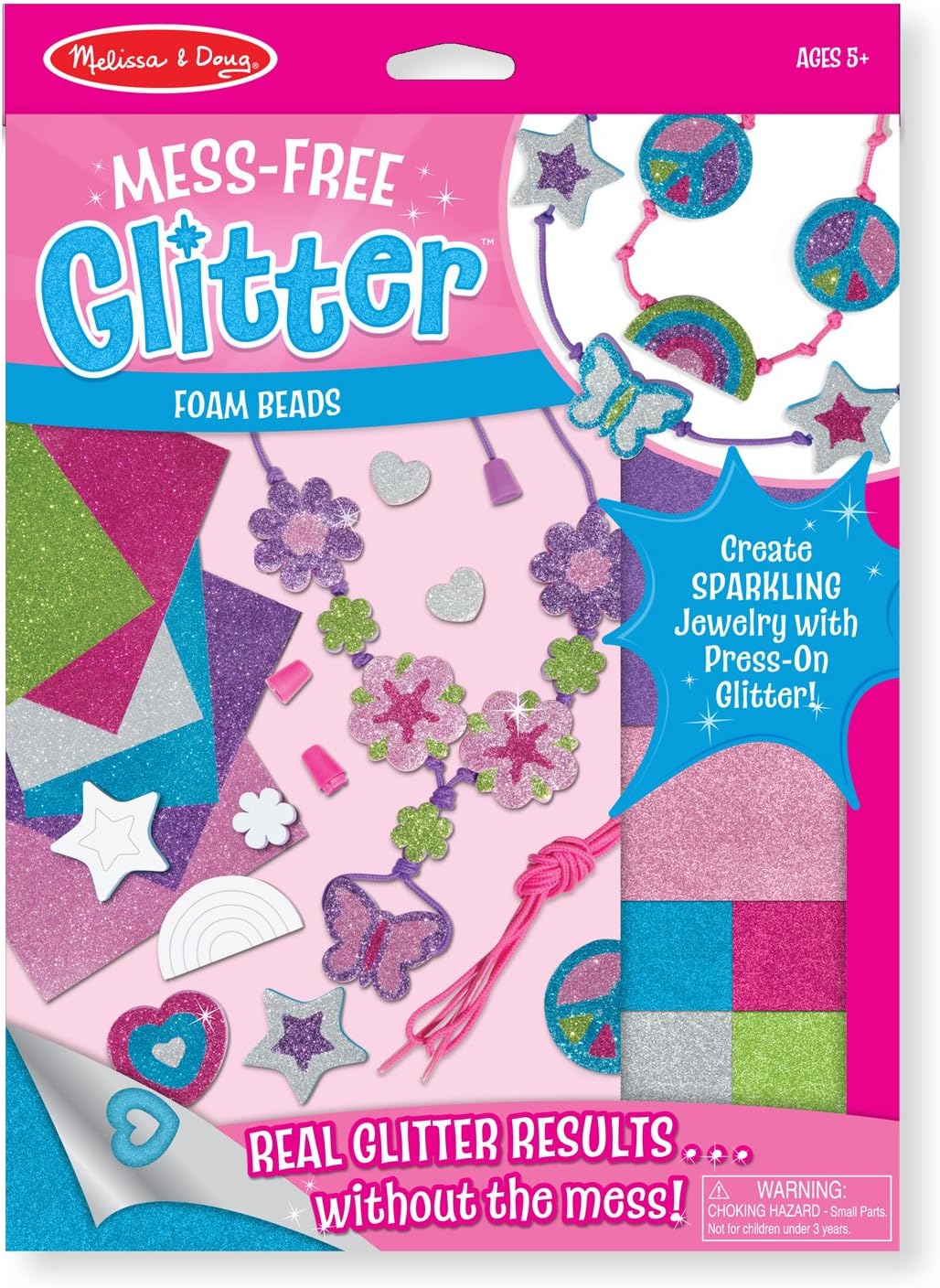 Melissa & Doug Mess Free Glitter - Foam Beads