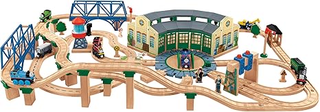 thomas wooden railway tidmouth sheds deluxe set