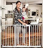 Regalo Extra WideSpan Walk Through Safety Gate, White