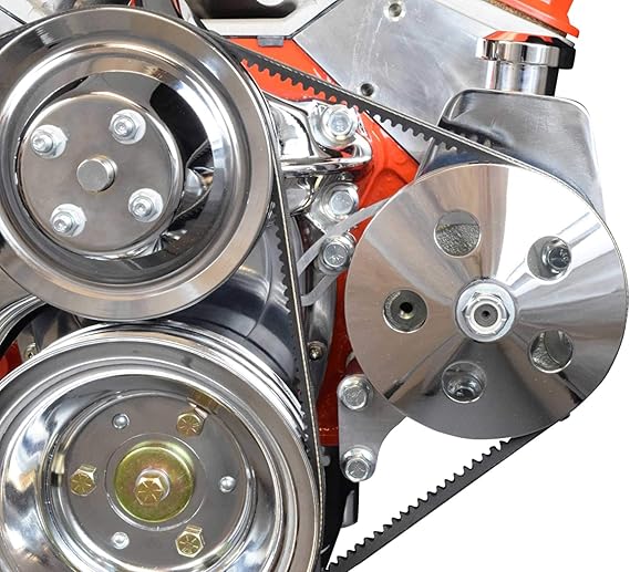 SBC POWER STEERING PUMP BRACKET Billet Adjustable LWP 350