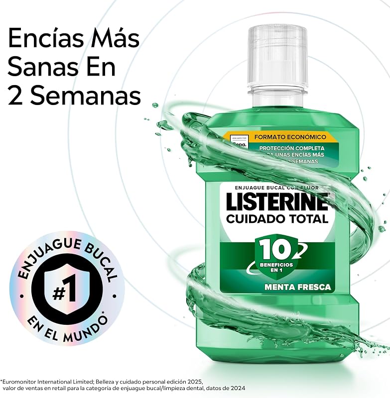 Cuidado Total Protección Dientes y Encías Enjuague Bucal, 2 x1 L