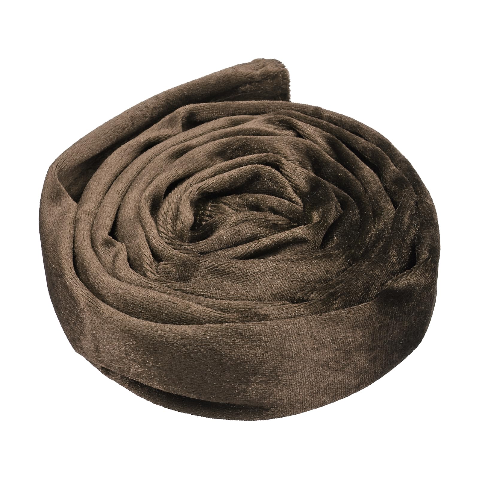 PATIKIL 1.97" x 6Ft Chandelier Chain Cord Cover, 1 Pcs Velvet Cloth Fabric Chain Sleeve for Chandelier, Wires Swing, Cable, Brown