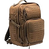 LAPG Atlas 24 Hour Tactical Backpack for Men & Women, Large Hiking Camping Bug Out Backpack, Combat Survival Gear Bag, Coyote