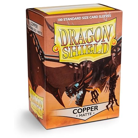 Arcane Tinmen ApS ART11016 Dragon Shield Matte: Kupfer (100 Stück), Mehrfarbig