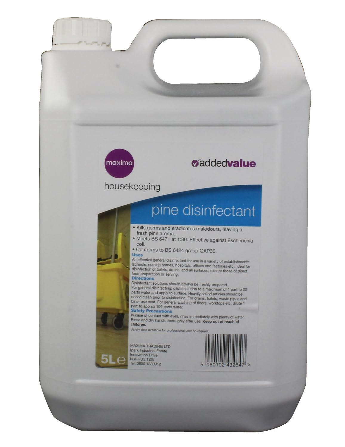 Maxima CPD10102 House Keeping Pine Disinfectant,5 L, Multi-colour, 2.5 l (Pack of 2)