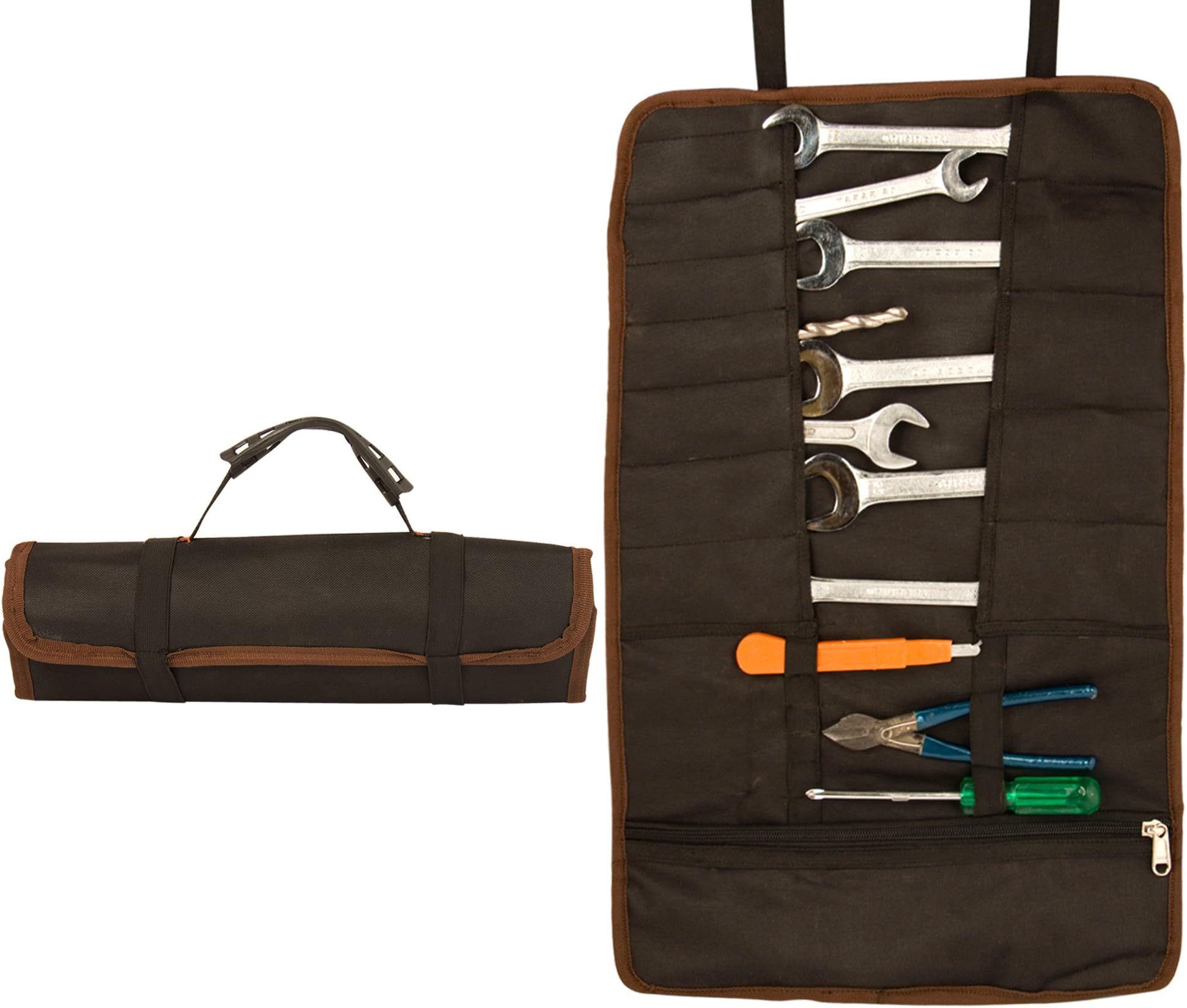 COPPERZEIT Heavy Canvas 22 Pocket Tool Organizer Bag (Black)