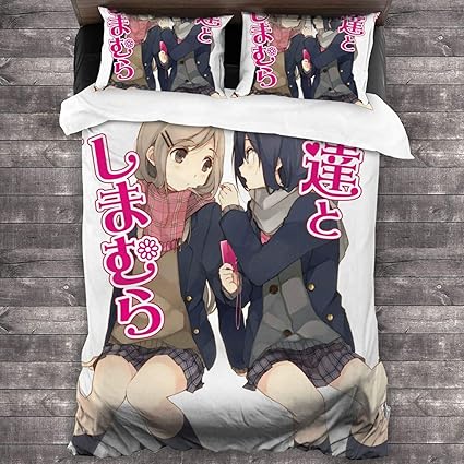 Amazon 安達としまむら1 布団カバーセット高密度 オシャレ ト ベッ 薄くて柔らかい 良い戻り粘度 豊かな色彩 シンプルベッドの上の布団カバー 3点セット セッ肌に優しい 寝具カバーセット オンライン通販