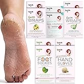 SpaLife 10 Piece Korean Face Mask & Moisturizing Hand Gloves Set | Foot Mask Socks for Dry Cracked Hands & Feet | Korean Skincare Cuticle Repair Mask Women | Self Care Gifts for Women | 10 Pack