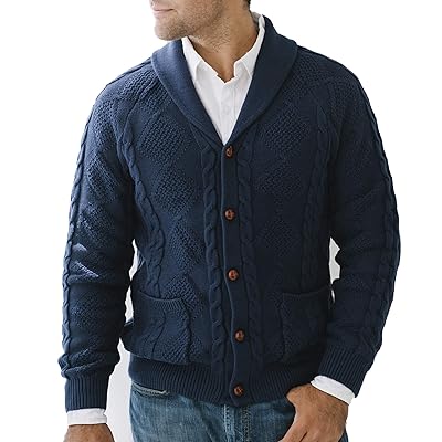 Mens Long Sleeve Shawl Collar Cardigan Sweater Lebanon Ubuy