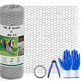 Chicken Wire Fencing Mesh, 16.9 Inch x 40 Feet