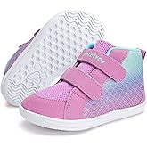 WateLves Toddler Wide Barefoot Shoes Boys Girls Little Kid High Top Minimalist Sneakers | Zero-Drop Healthy Sole | Natural to Grow
