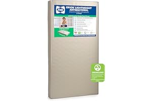 Sealy Baby Orion Antibacterial 2-Stage Breathable Crib Mattress, Toddler Bed Fit, Lightweight, Waterproof, Non-Toxic, GREENGUARD Gold Certified, USA Made, Safety & Quality Tested, 52x28