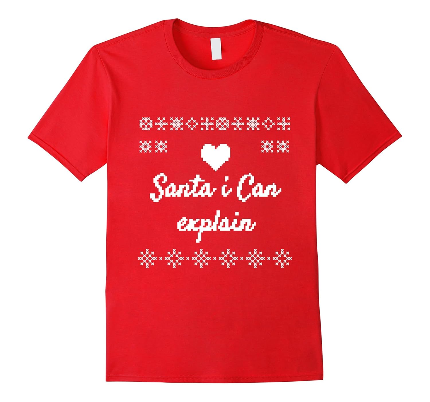 Santa I can explain | Ugly Christmas Sweater funny shirt-Rose