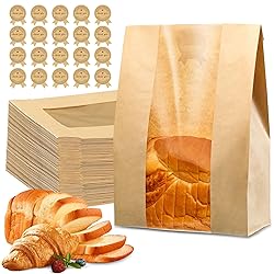 25 Pcs Bread Bags for Homemade Bread, Sourdough