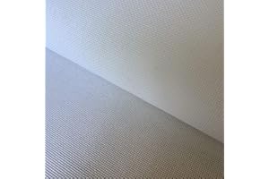 XSTITCHBUY 18 Count Cross Stitch Fabric Embroidery Aida Cloth, White, 59"W x 39"L