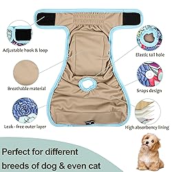 Grecle Washable Female Dog Diapers - Premium