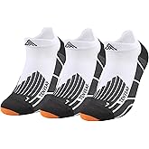 TENYSAF Compression Running Socks for Runners: Low Cut Ankle Socks Anti-Blister Athletic Socks for Hiking Golf Work