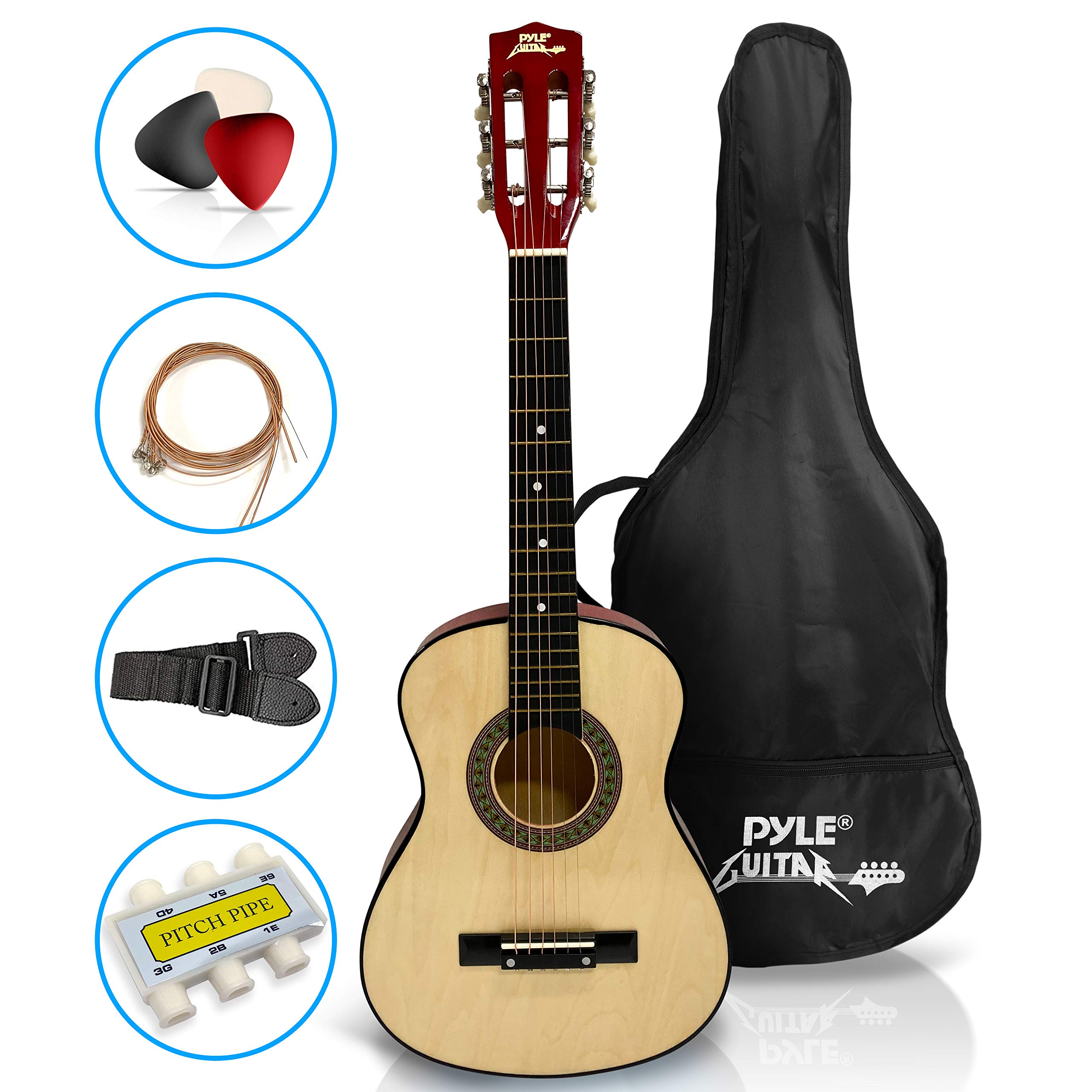 Pyle PGAKT30 Beginner 30” Classical Acoustic Guitar