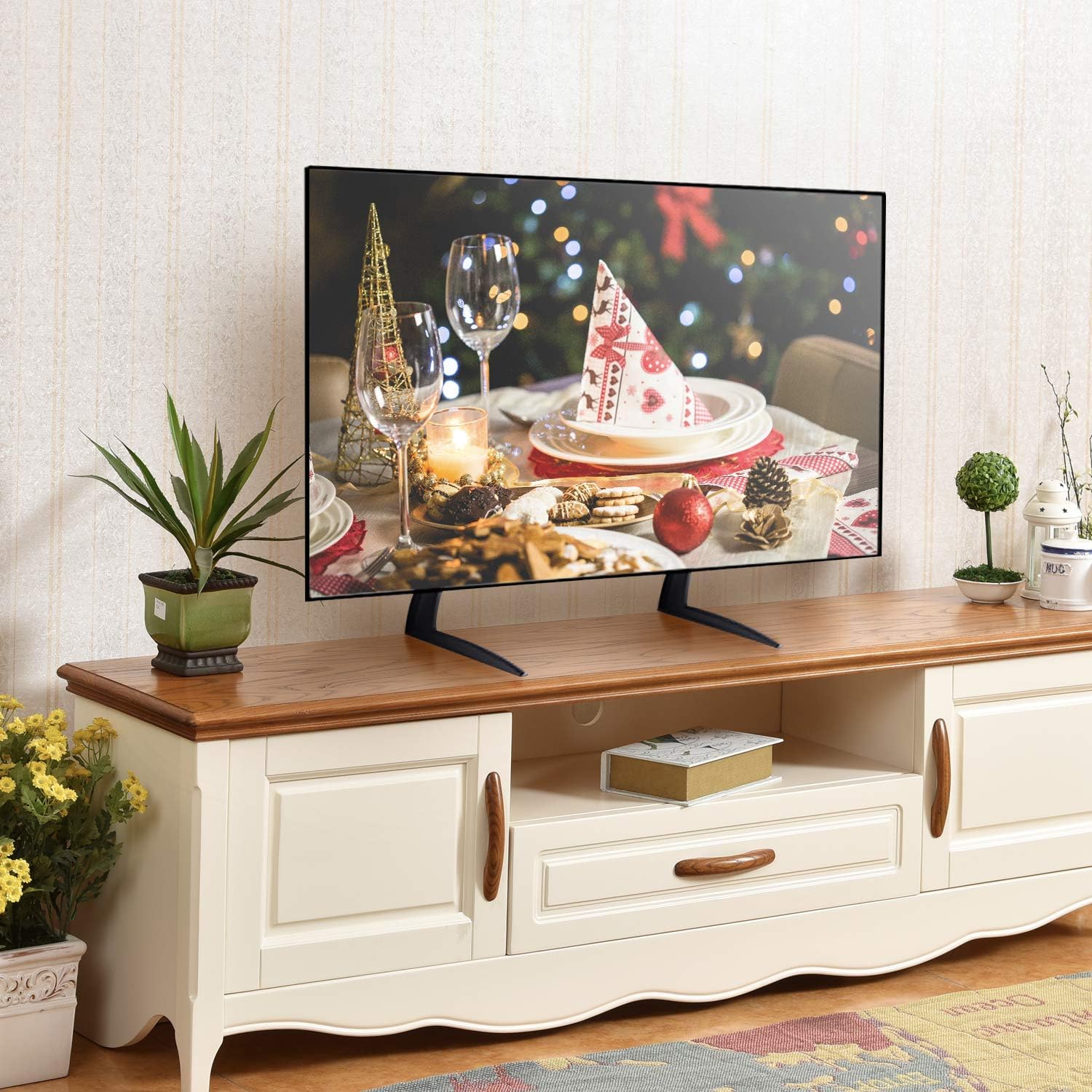TAVR Universal Table Top TV Stand for Most 2265 inch Plasma LCD LED