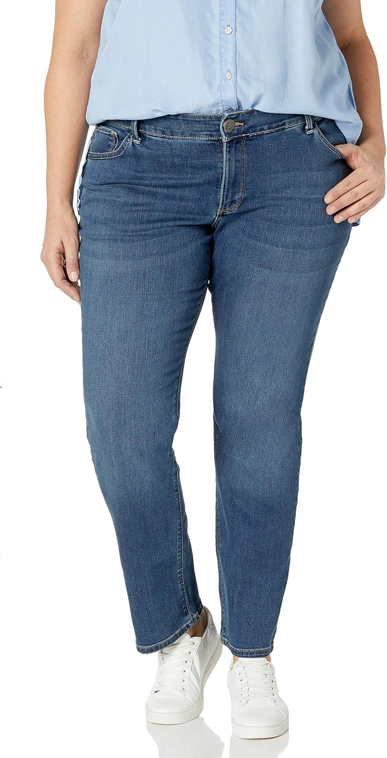 lee secretly shapes straight leg jeans