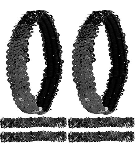 thumbnail image 2 of Glitter Elastic Ribbon - 5/8 Inch 5 Yard Silver Stretch Band For Hair Ties & Crafts 2 of 13