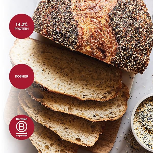 KING ARTHUR HIGH GLUTEN FLOUR, CONTAINS WHEAT FLOUR (WHEAT FLOUR, MALTED BARLEY FLOUR) HIGH PROTEIN, 3 LB, WHITE, 48 OUNCES