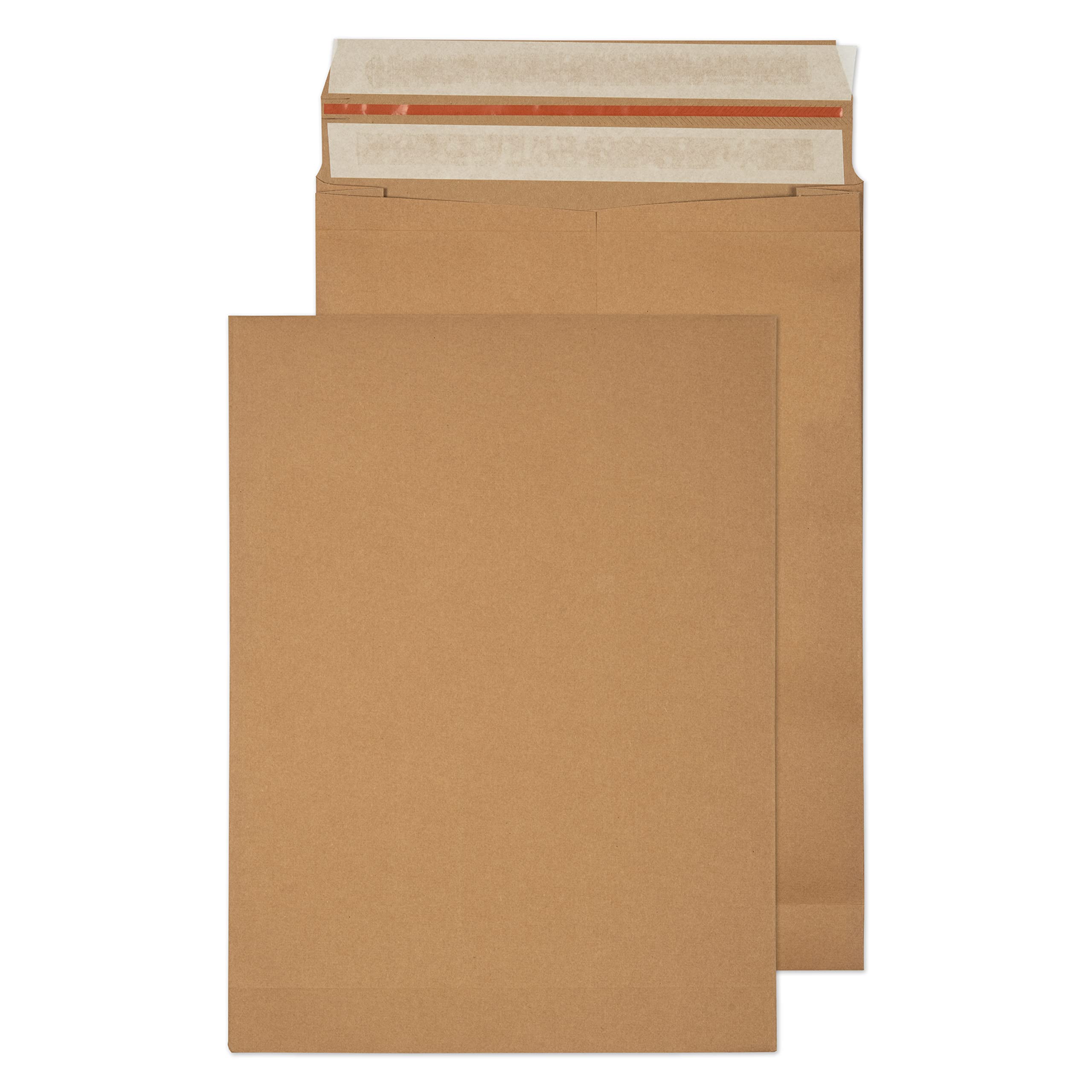 Blake Vita Plastic-Free Recycled Mailing Pockets Kraft Expandable Gusset 80 mm, 430 x 320 mm (KBB165) Pack of 100