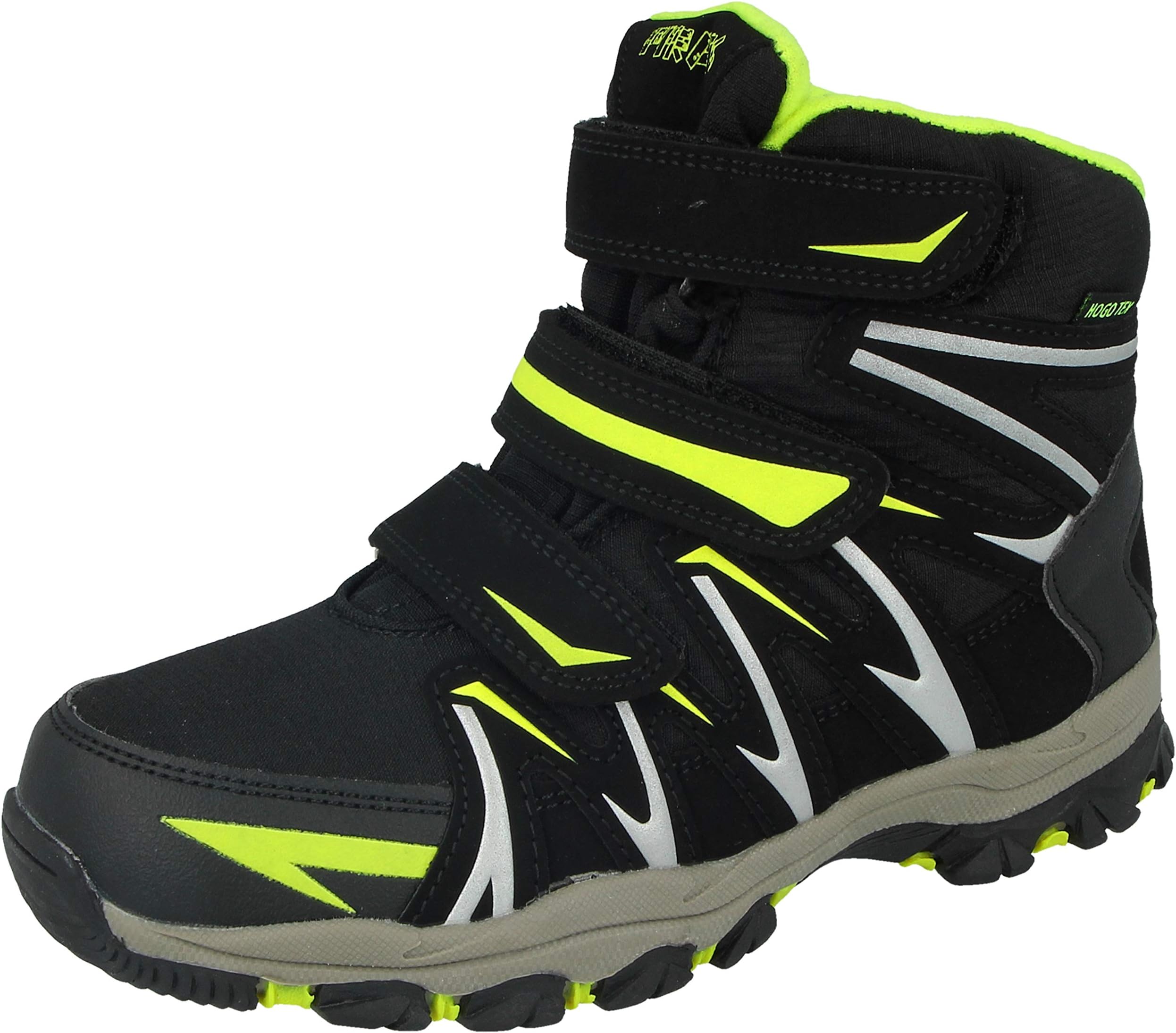 Boys Girls Kids Junior 894303 Triple Touch Close Straps Thermal Fleece Willow Tex Outdoor Wellington Rain Winter Snow Boots Size 12.5-6