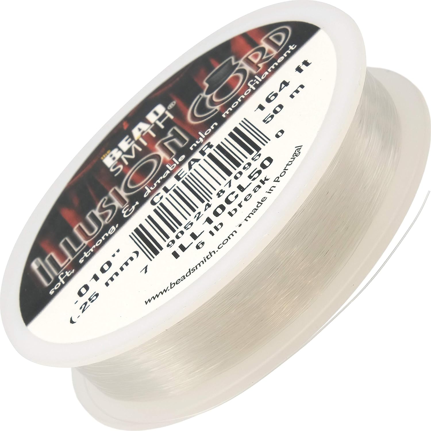Beadsmith Illusion Cord Monofilament .010 Clear 50m Amazon.co.uk